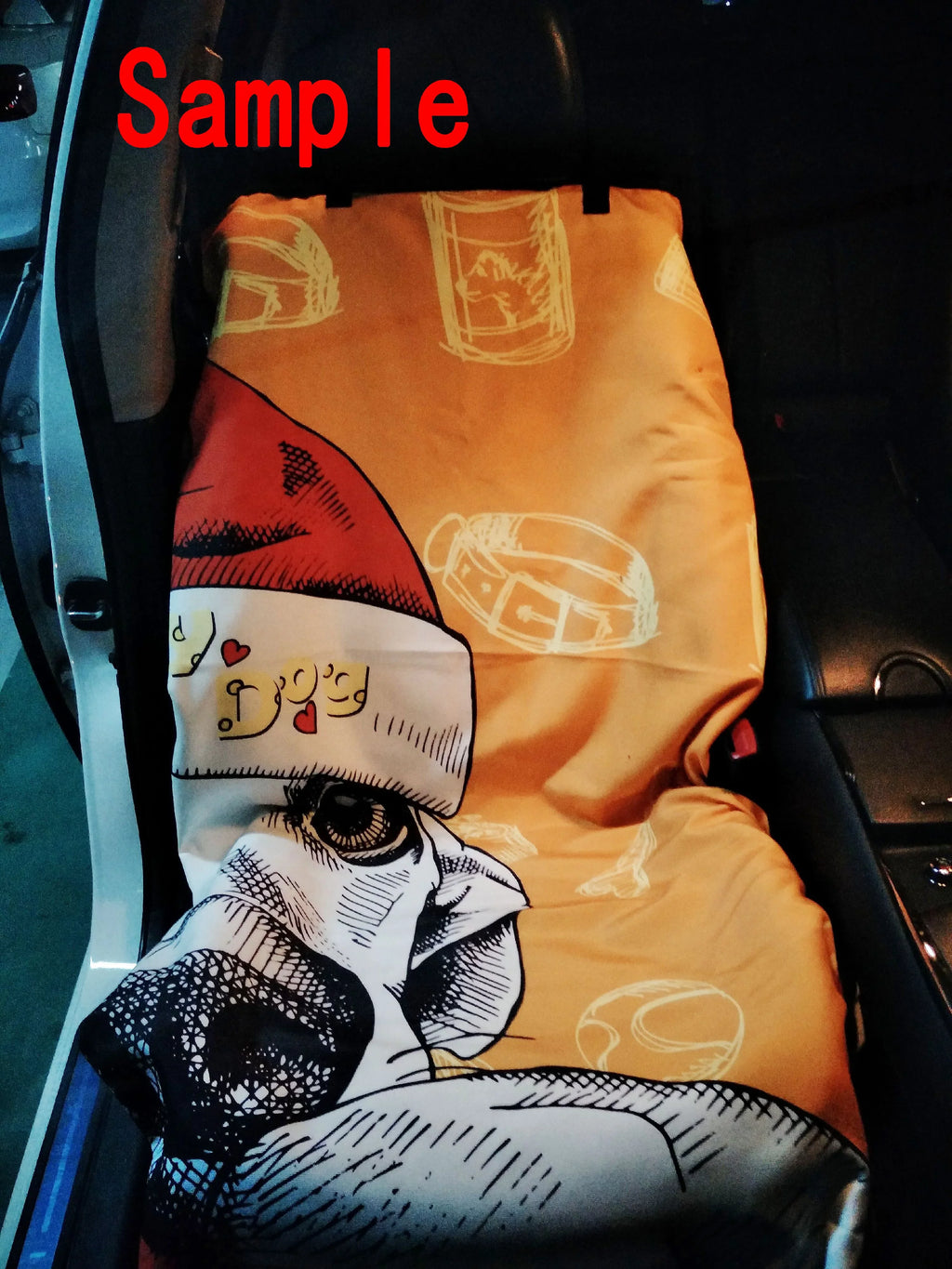 Merry Christmas pattern Pet Car Seat Cover Dog Car Seat Mat Hammock Cargo Mat Trunk Mat For Cars Trucks and  54x60 inches
