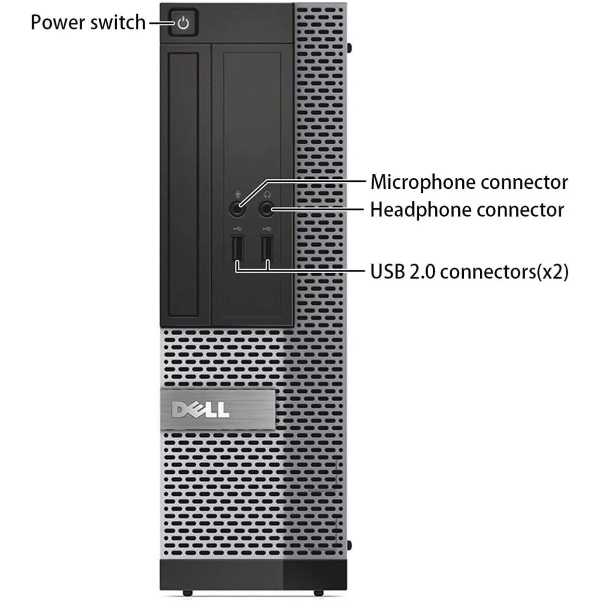 Dell OptiPlex 9010 Desktop Computer , 3.20 GHz Intel i5 Quad Core Gen 3, 16GB DDR3 , 512SSD  Hard Drive, Windows 11 Professional 64bit (Monitor Not Included) - Used