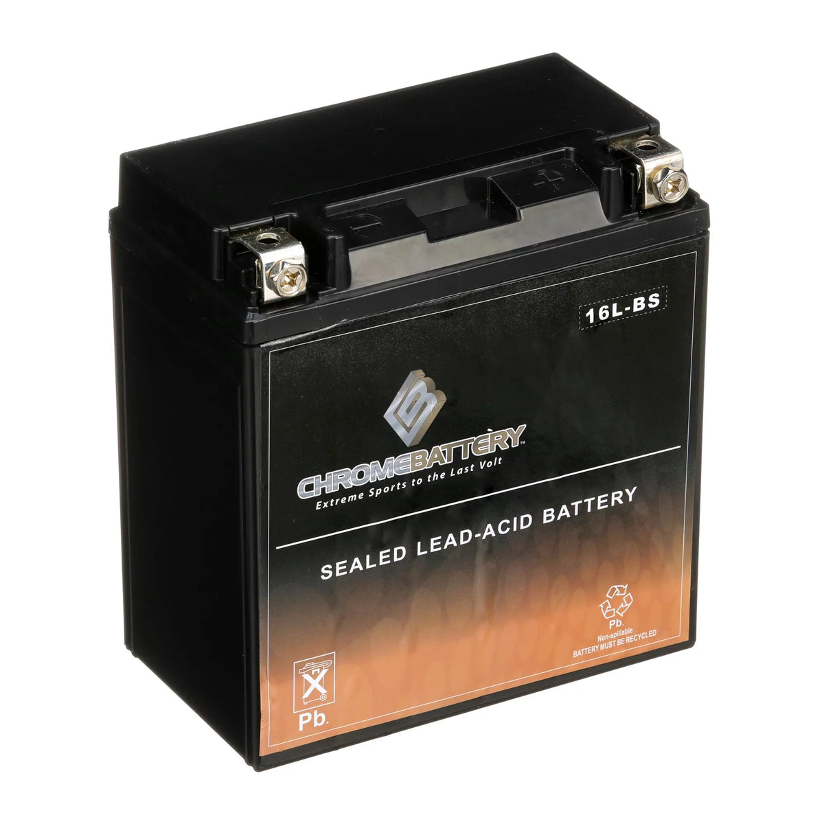 Chrome Battery YTX16L- (16L- 12 Volt,14 Ah, 230 ) Jet Ski Battery for Yamaha Wave Runner 2007