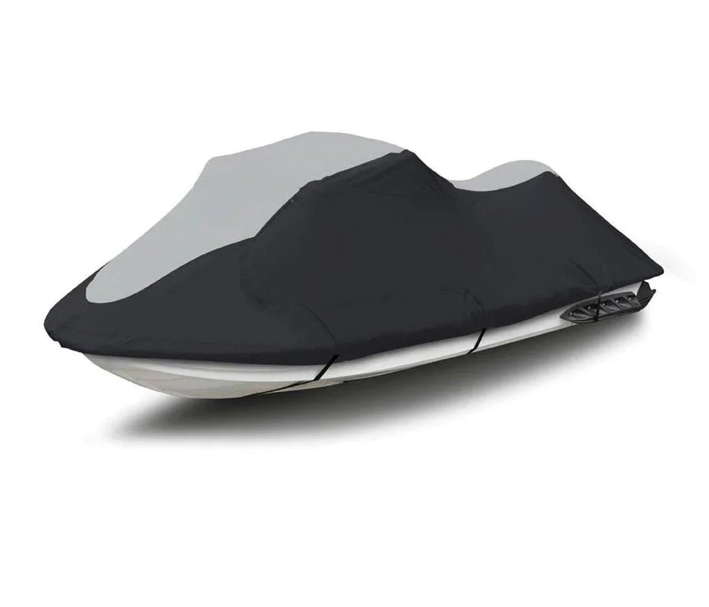 '-  JetSki Cover Compatible for Kawasaki 130Di 1999-2004 Jet Ski Watercraft Cover Black/Grey 2 Seater