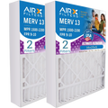 16x25x5 Air Filter  13 Comparable to  1500 - 2200 &  9 Compatible with Bryant Carrier FILXXCAR0016 Premium  Made 16x25x5 Furnace Filter 2 Pack by     .