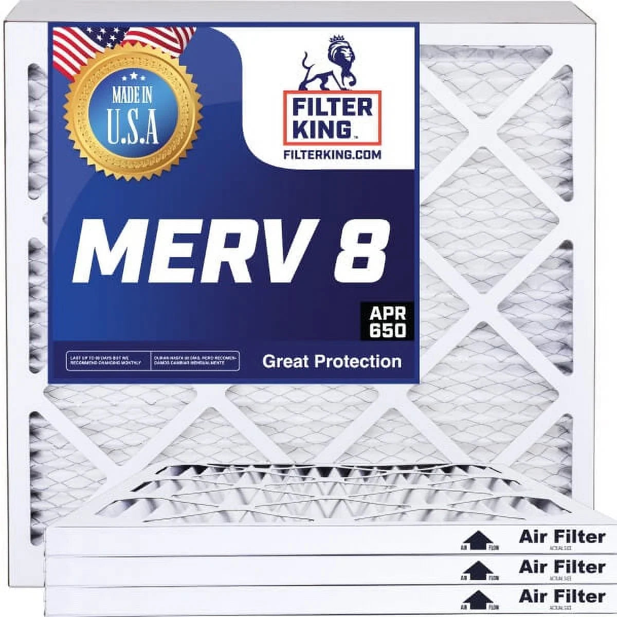 Filter King 6x49x1a Air Filter | 4- |  8  Pleated A/C Furnace Filters |    | Actual Size: 6 x 49 x .75"