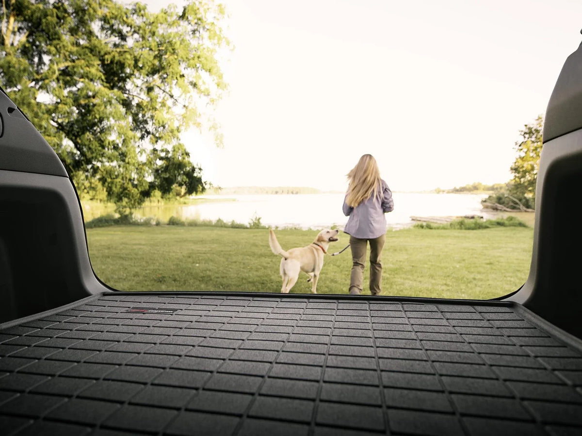 WeatherTech Cargo Trunk Liner with Bumper Protector compatible with 2020-2024 Subaru Outback - Behind 2nd Row Seating With Bumper Protector, Black