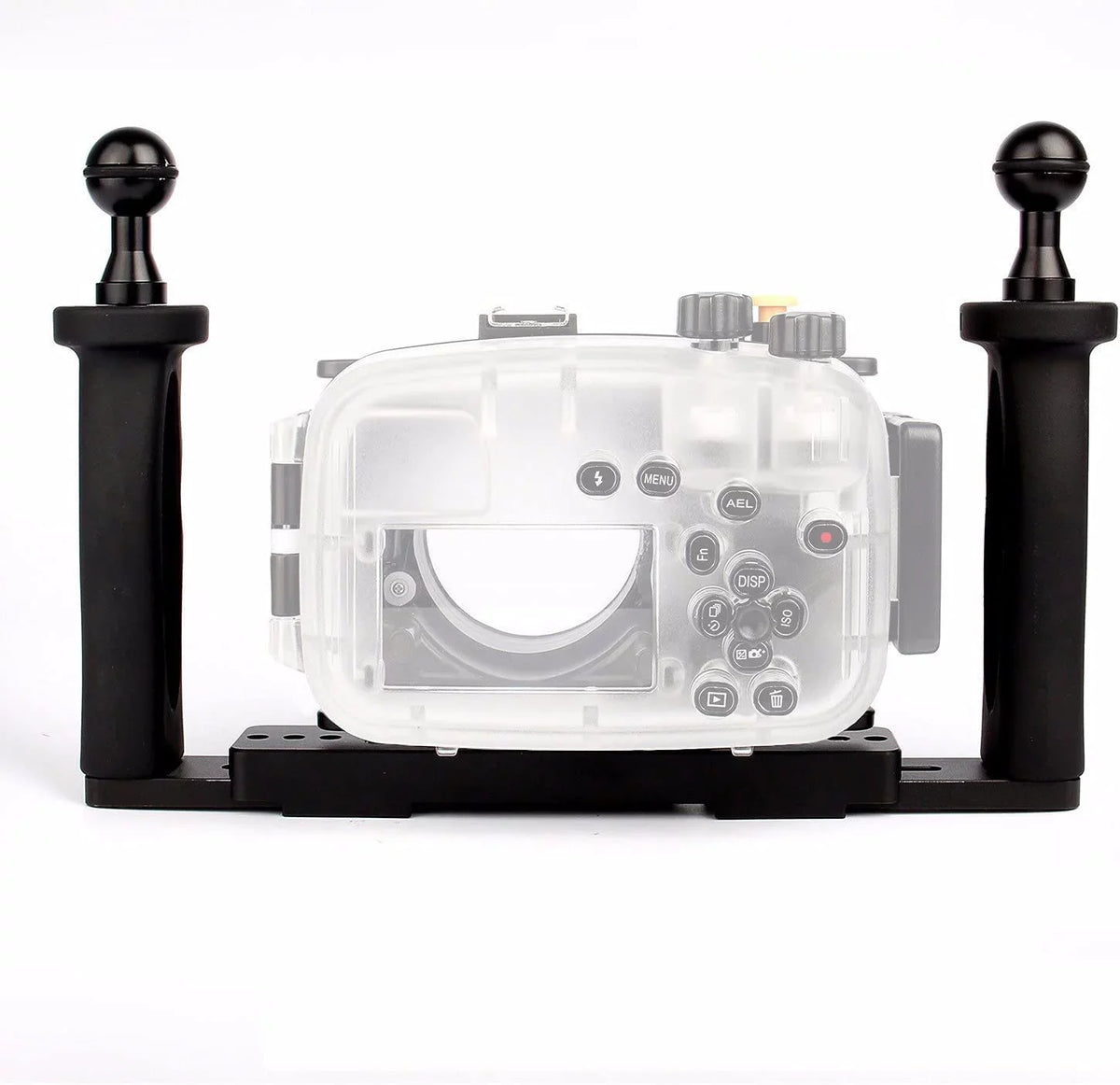 Seafrogs 60M Underwater Camera Housing w/ Dome Port & Two Hands Aluminium Tray Kit, Waterproof case for Sony RX100 I    V RX100 M2 M3 M4 M5