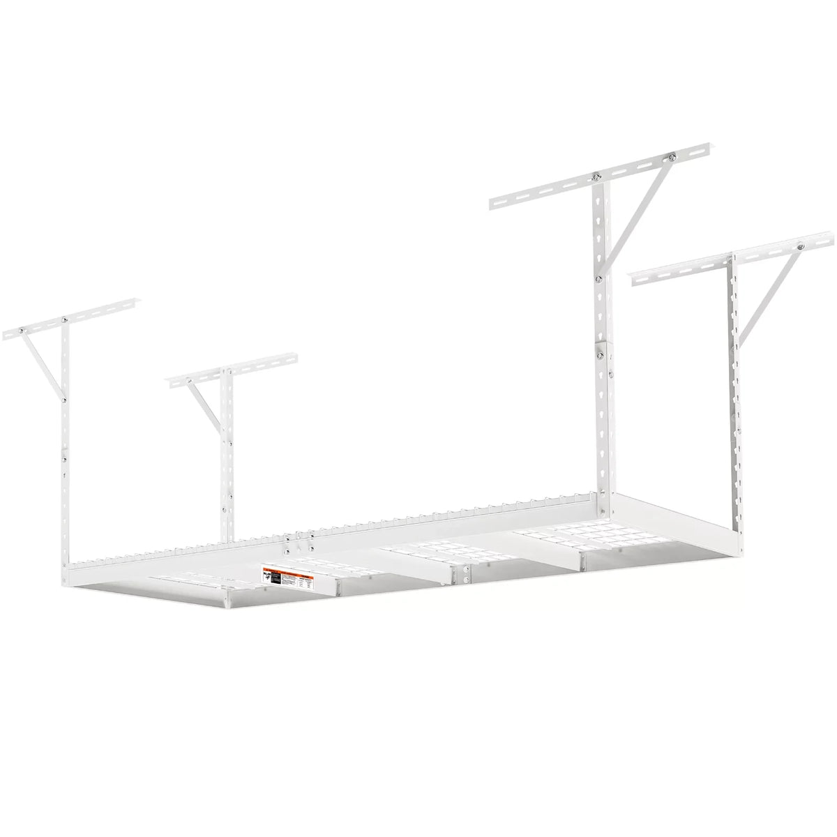 Overhead Adjustable Garage Storage Rack 36x96in Ceiling Rack 600lbs White