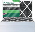 Filterbuy 16x18x1  8 Odor Eliminator Pleated   Furnace Air Filters with Activated Carbon (12-Pack)