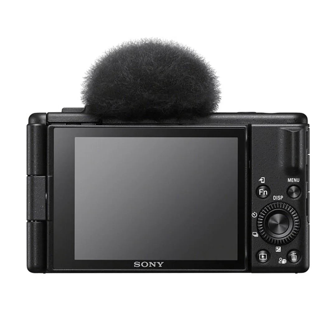 Sony -1F Vlogging Camera (Black) with SanDisk 64GB Memory Card + ZeeTech Accessory Bundle