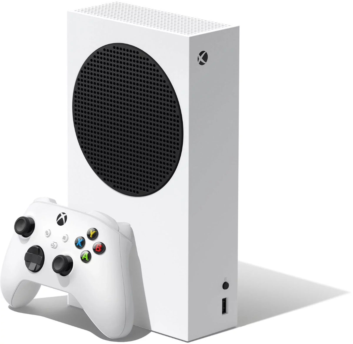 Microsoft Xbox Series S All Digital Gaming Console 512GB Solid State Drive White Xbox Console and Wireless Controller with Mytrix Full Body Skin Sticker-Eclipse