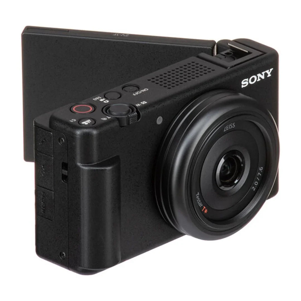 Sony -1F Vlogging Camera (Black) with SanDisk 64GB Memory Card + ZeeTech Accessory Bundle