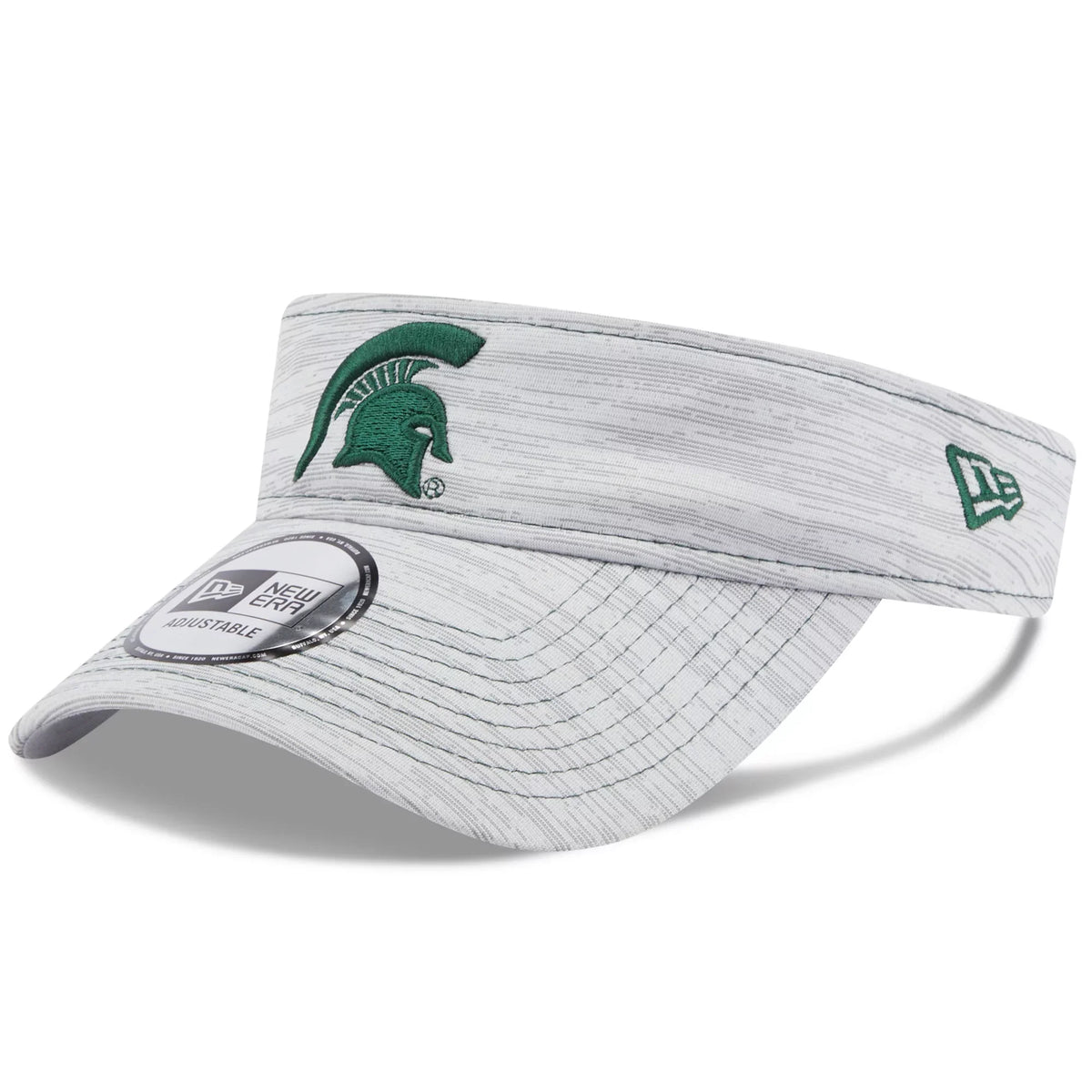 Men's New Era Gray Michigan State Spartans Logo Adjustable Visor -