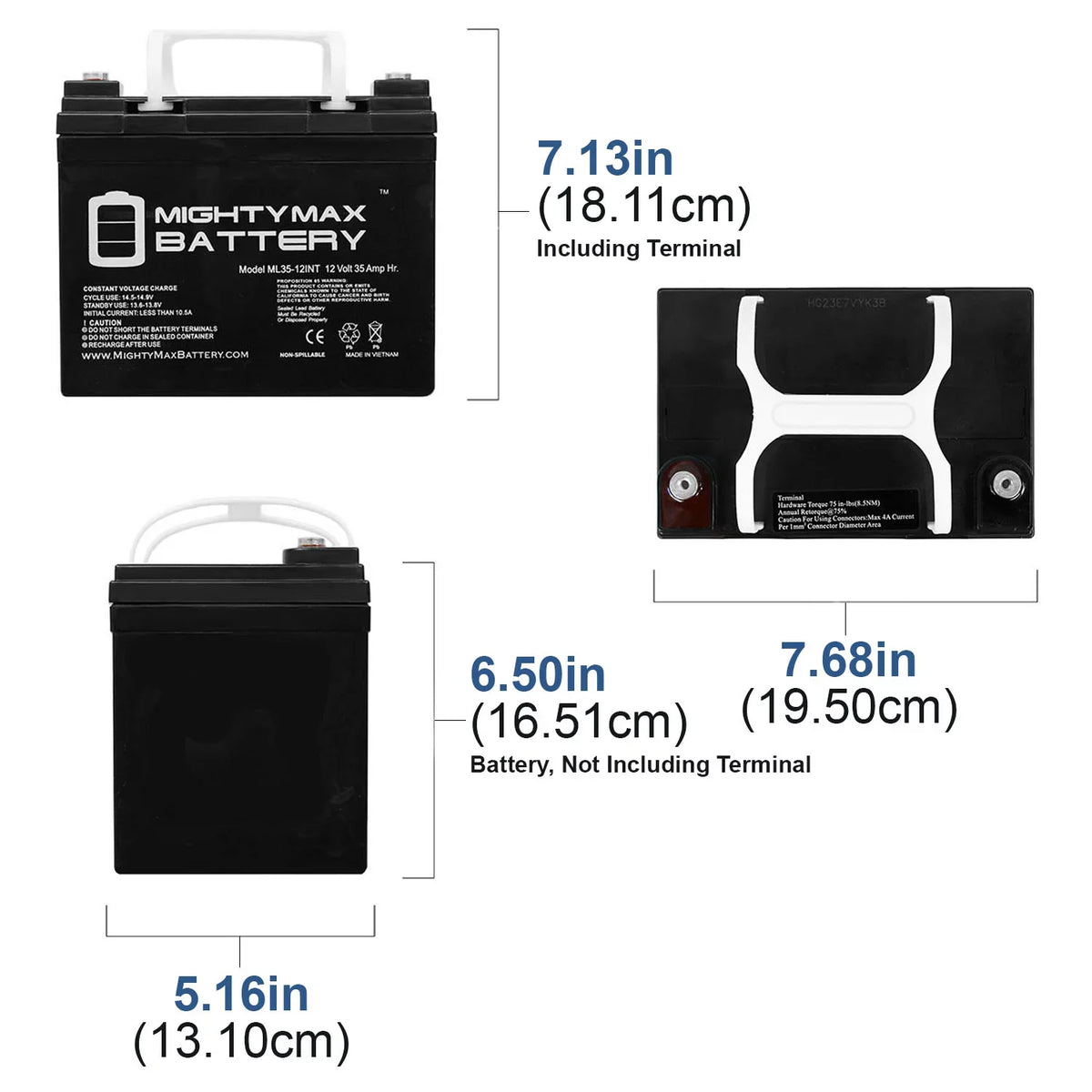 12V 35AH   Battery Replacement for Generac OD4575 - 2 Pack