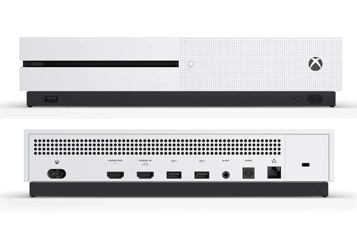 Microsoft Xbox One X 1TB, 4K Ultra  White Console Only with Headset   Bundle Used
