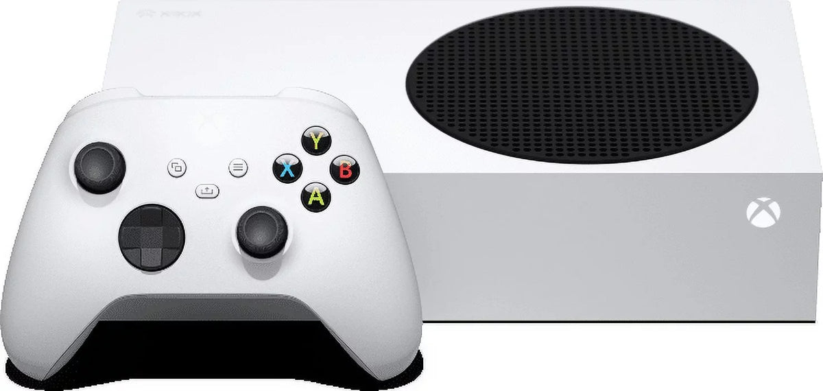 Microsoft Xbox Series S All Digital Gaming Console 512GB Solid State Drive White Xbox Console and Wireless Controller with Mytrix Full Body Skin Sticker-Eclipse