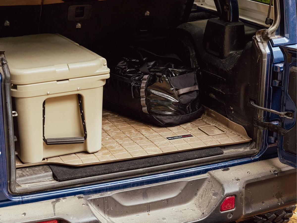 WeatherTech Cargo Trunk Liner with Bumper Protector compatible with 2017-2022 Honda -V - Cargo Tray In Lowest Position With Bumper Protector, Grey