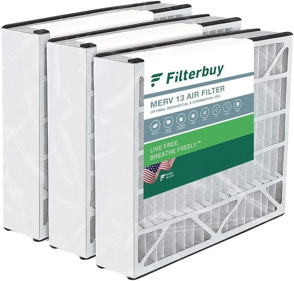 Filterbuy 20x20x5  13 Pleated   Furnace Air Filters for Trion Air Bear 255649-103 (3-Pack)